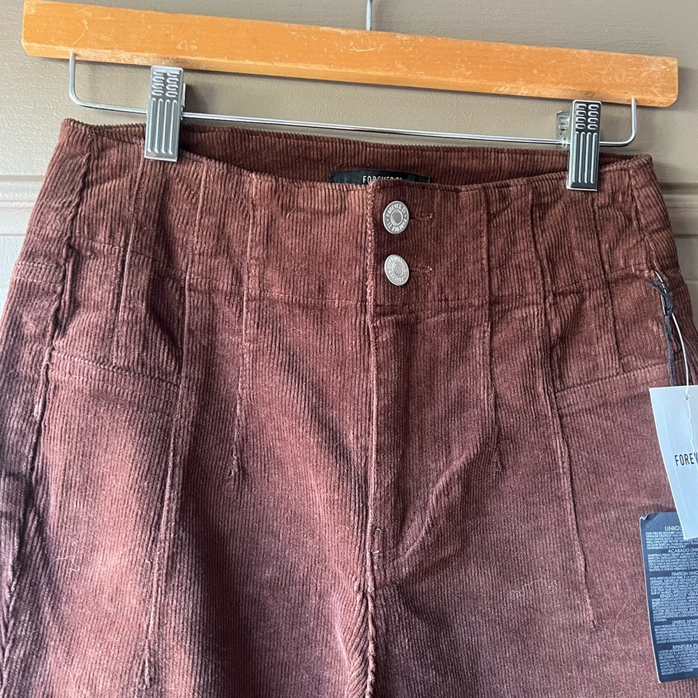 Chocolate Corduroy pants very retro old school style straight leg - Picture 3 of 6
